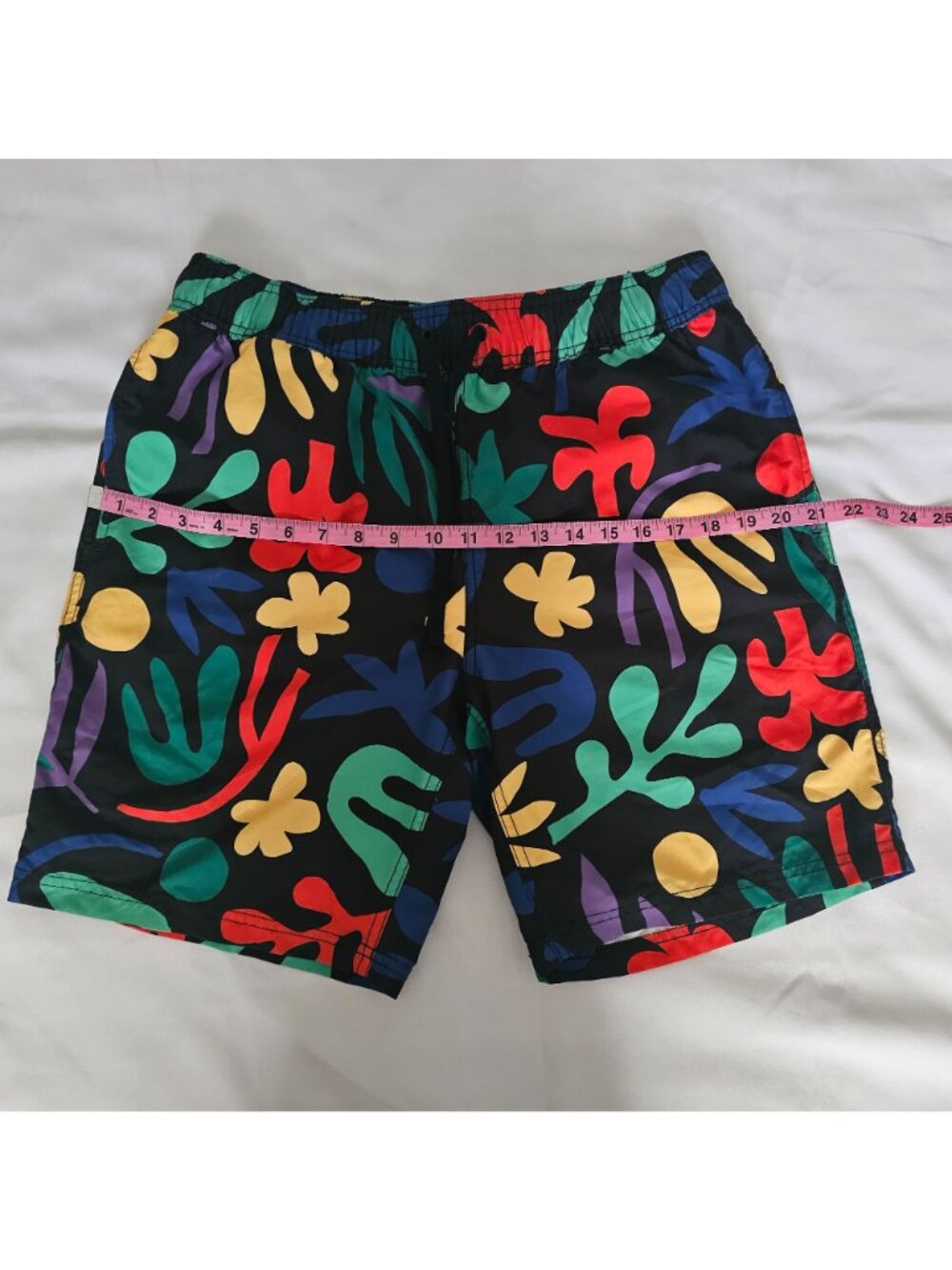 Hanna Andersson Boys' Tropical Rainforest On Black Swim Trunks Size Medium - Picture 8 of 11